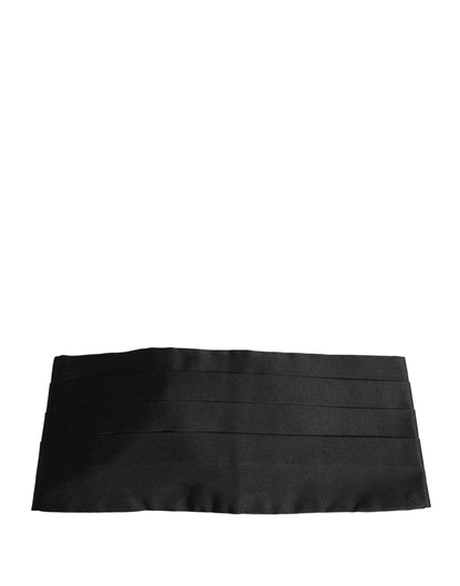 Ceinture large Dolce &amp; Gabbana noire 100 % soie