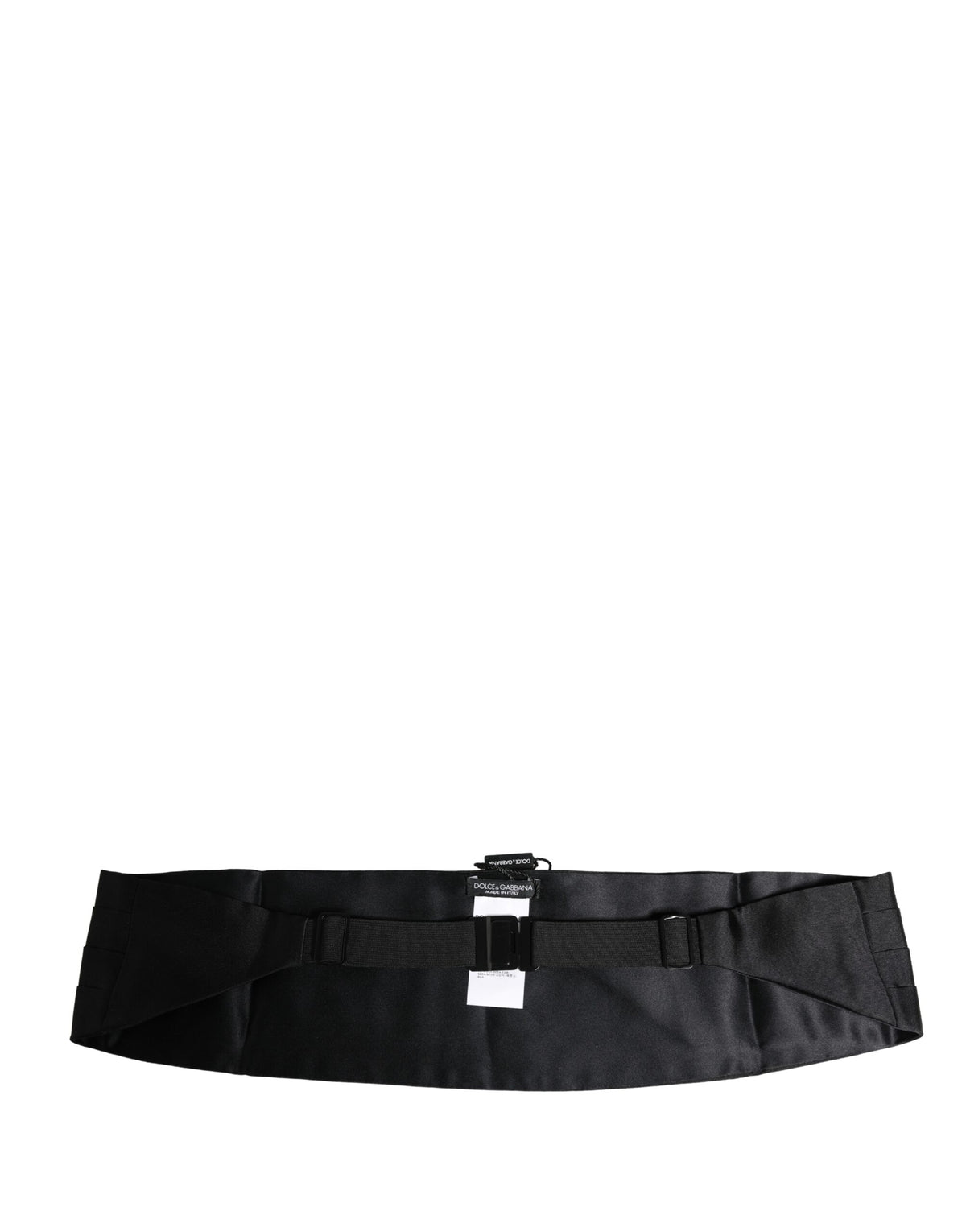 Ceinture large Dolce &amp; Gabbana noire 100 % soie
