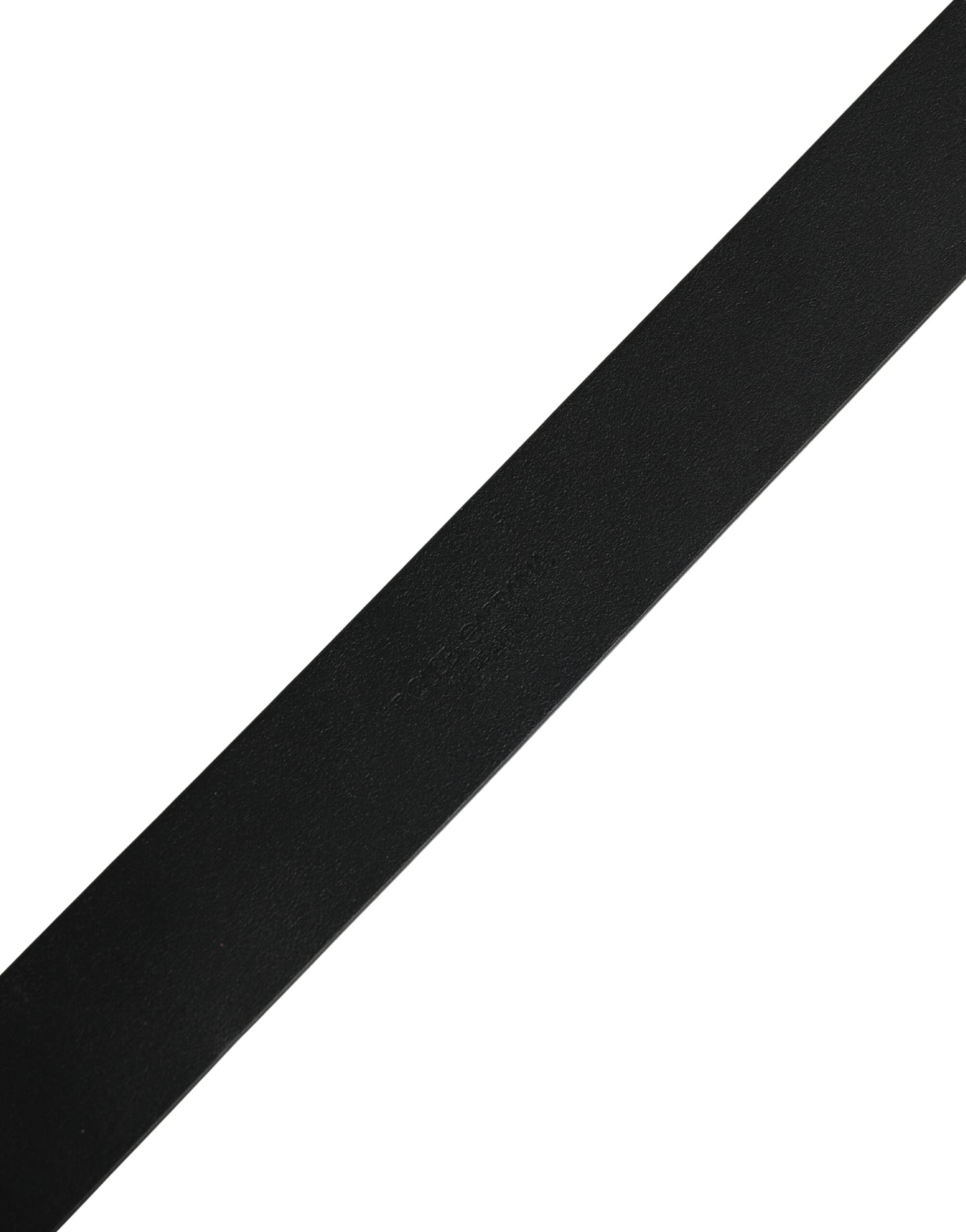 Ceinture Dolce &amp; Gabbana en cuir de veau noir avec boucle en métal doré