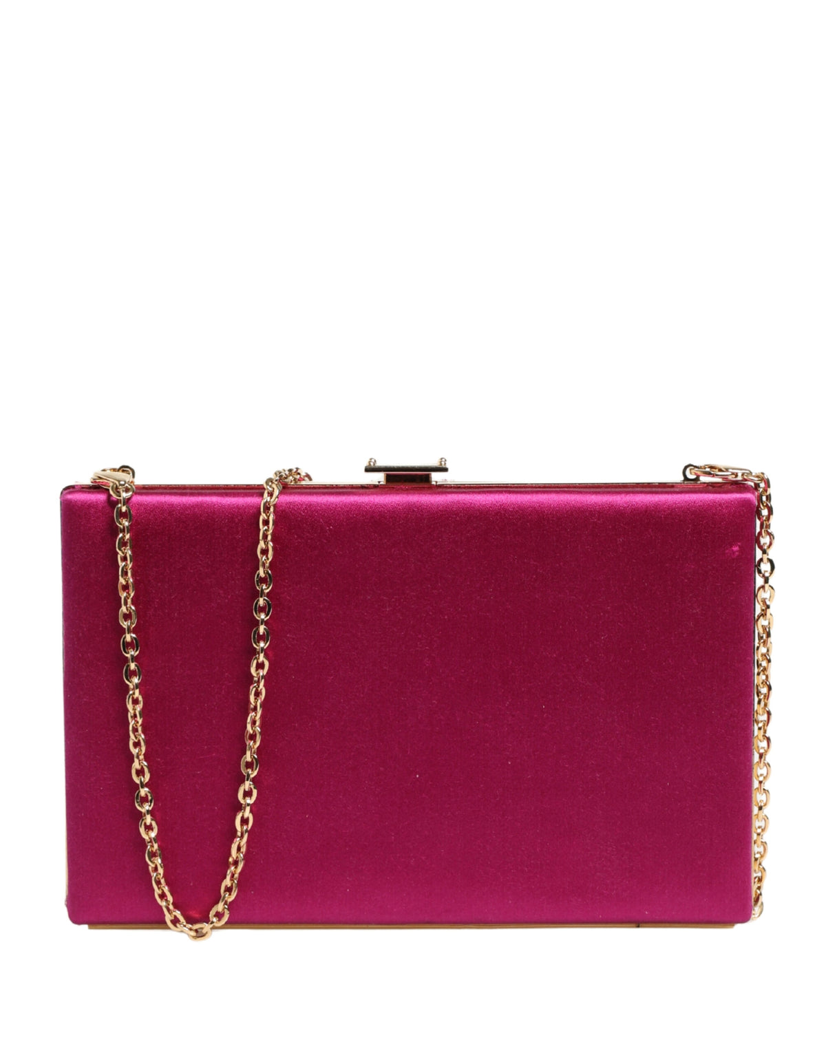 Dolce & Gabbana Pink Cotton Clutch Evening Crossbody Bag