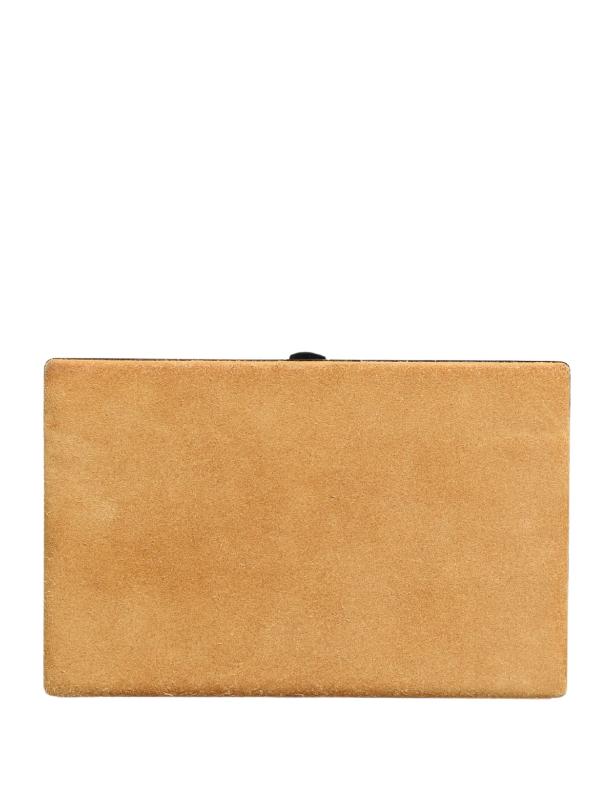 Dolce & Gabbana Beige Velvet Calf Leather Clutch Evening Bag