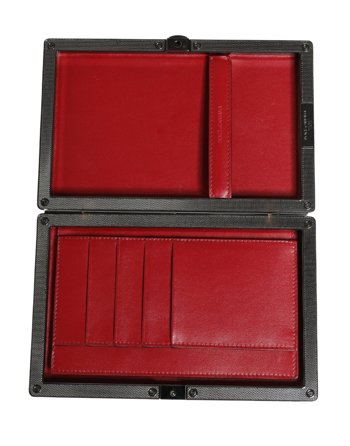 Dolce & Gabbana Beige Velvet Calf Leather Clutch Evening Bag