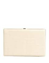 Dolce & Gabbana White Lambskin Leather Clutch Evening Purse
