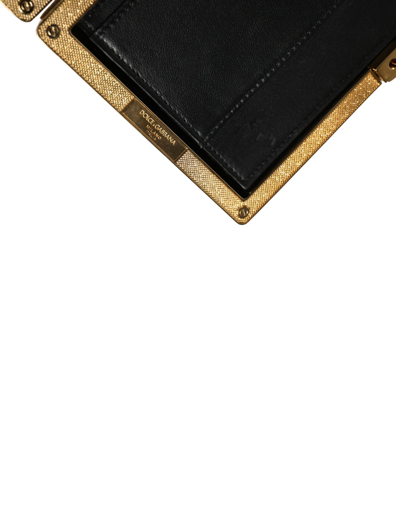 Dolce & Gabbana White Lambskin Leather Clutch Evening Purse