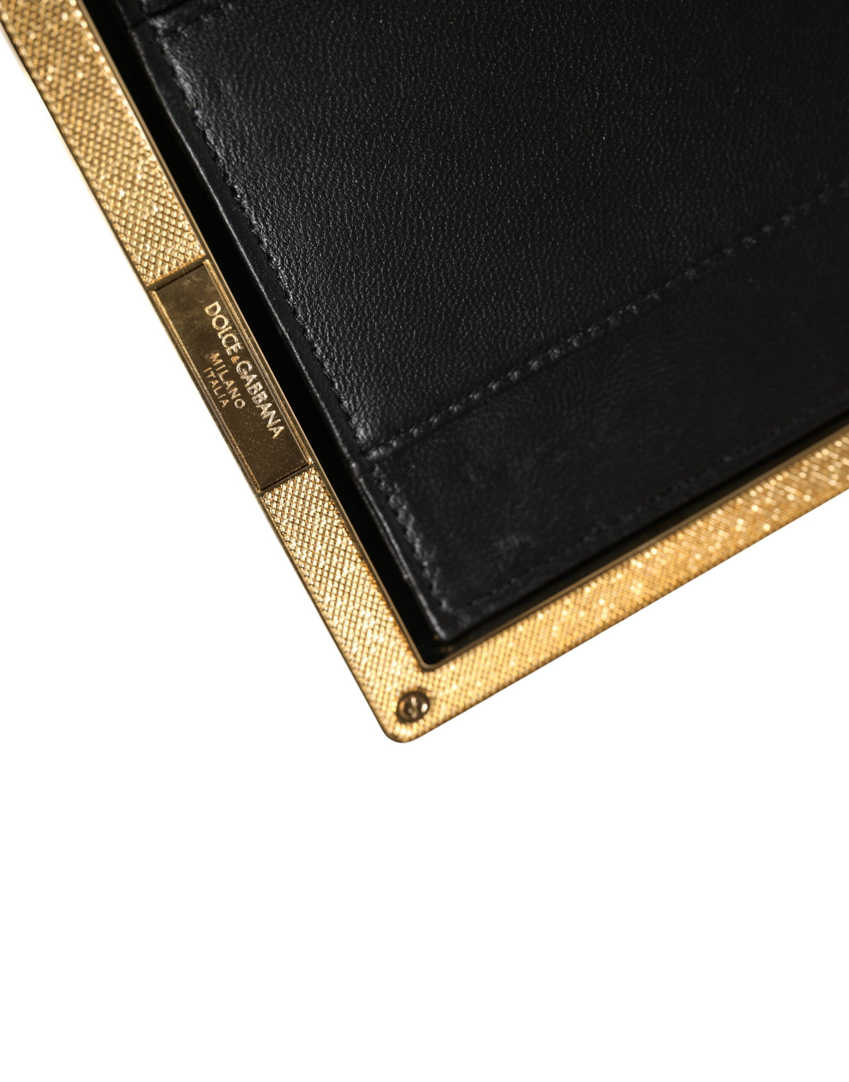 Dolce & Gabbana Beige Lambskin Leather Clutch Evening Purse