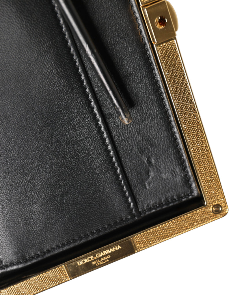 Dolce & Gabbana Beige Lambskin Leather Clutch Evening Purse