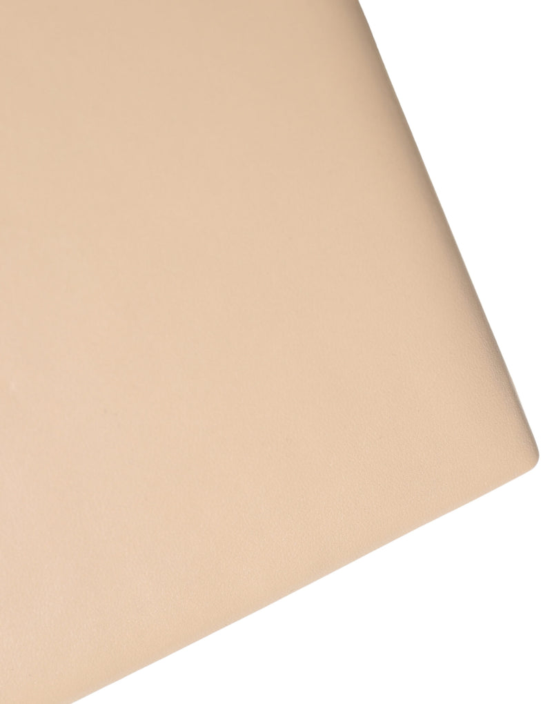 Dolce & Gabbana Beige Lambskin Leather Clutch Evening Purse