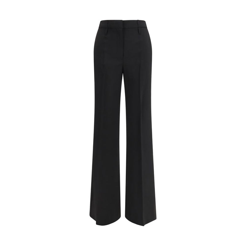 Max Mara Black Fleece Wool Flared Pants for Women