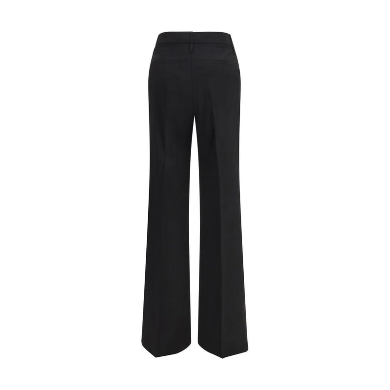 Max Mara Black Fleece Wool Flared Pants for Women