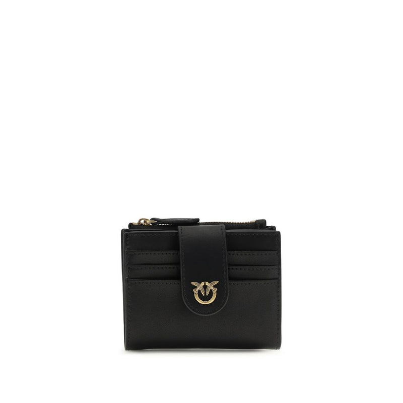 PINKO Black Calf Leather Bos Taurus Wallet - Elegant & Functional