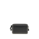 Valentino Garavani Black Calf Leather Bos Taurus Shoulder Bag