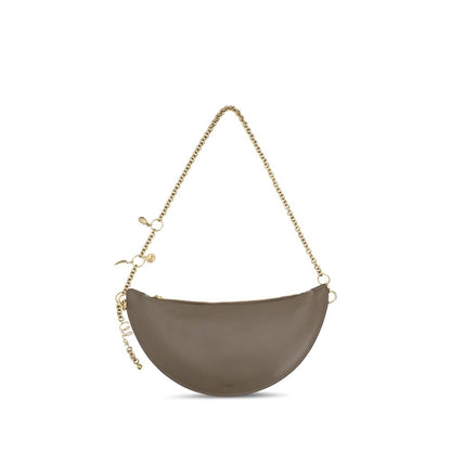 Chloé Gray Calf Leather Bos Taurus Shoulder Bag