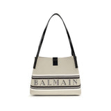 Balmain Beige Cotton Shoulder Bag - Élégant et Pratique