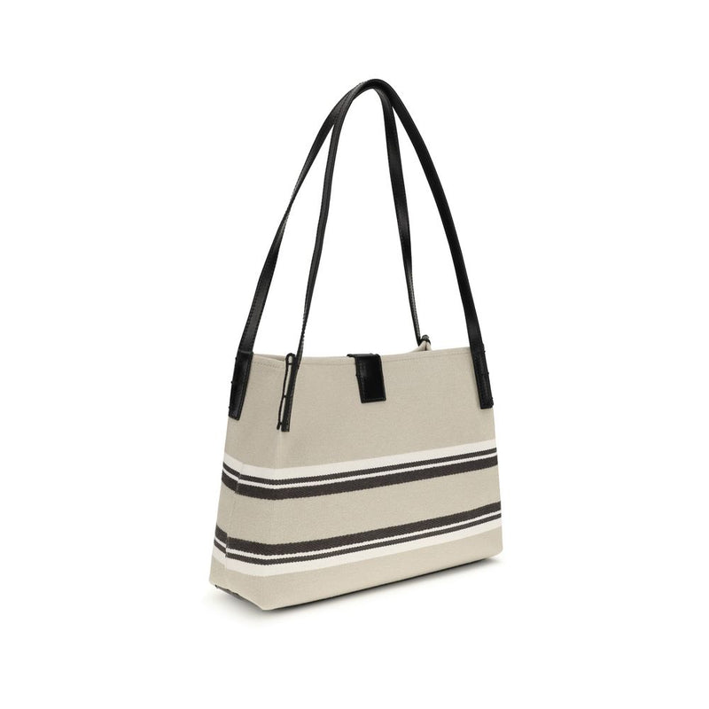 Balmain Beige Cotton Shoulder Bag - Élégant et Pratique