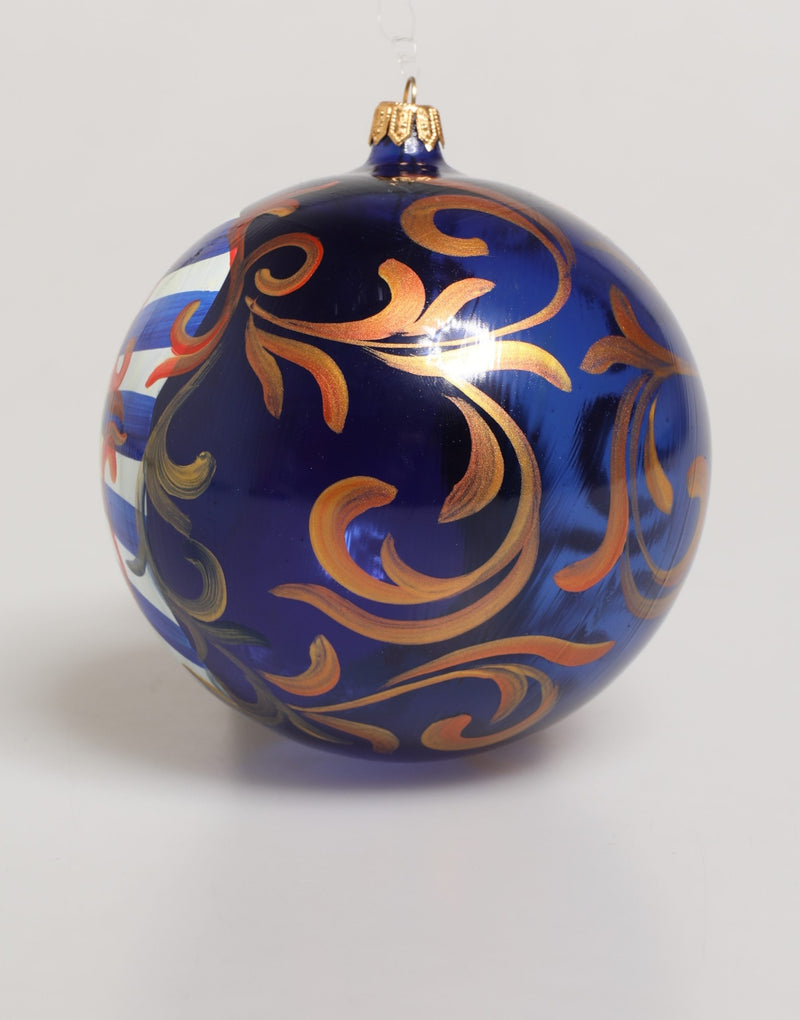 Dolce & Gabbana Hand Painted Sicilian Ornament Christmas Ball