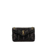 Saint Laurent Black Lambskin LouLou Shoulder Bag