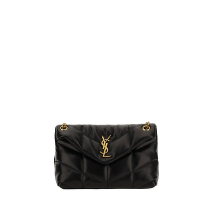 Saint Laurent Black Lamb Ovis Aries Aries Shoulder Bag