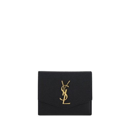 Saint Laurent Black Calf Leather Bos Taurus Wallet