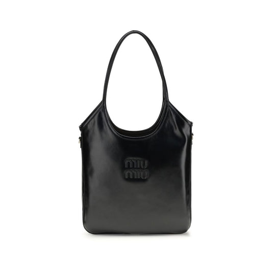 Miu Miu Black Calf Leather Bos Taurus Shoulder Bag