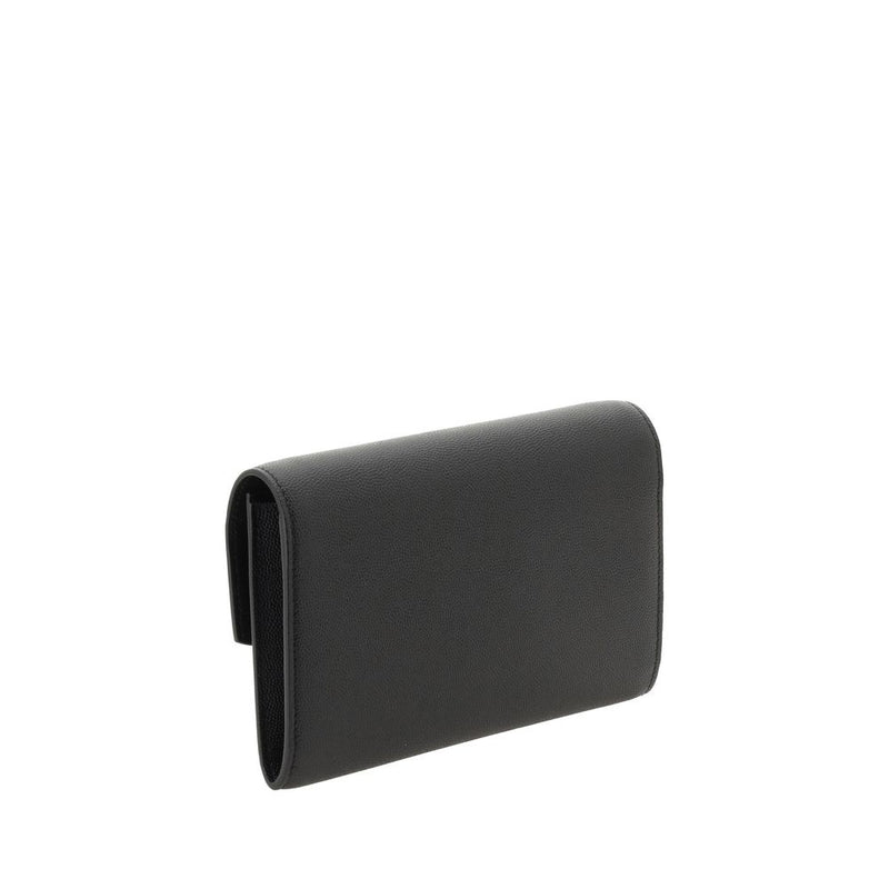 Saint Laurent Black Calf Leather Bos Taurus Shoulder Bag