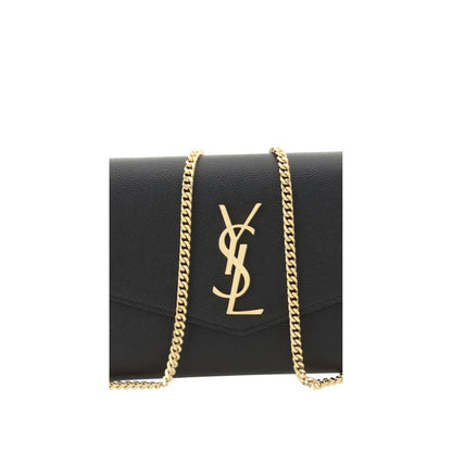 Saint Laurent Black Calf Leather Bos Taurus Shoulder Bag