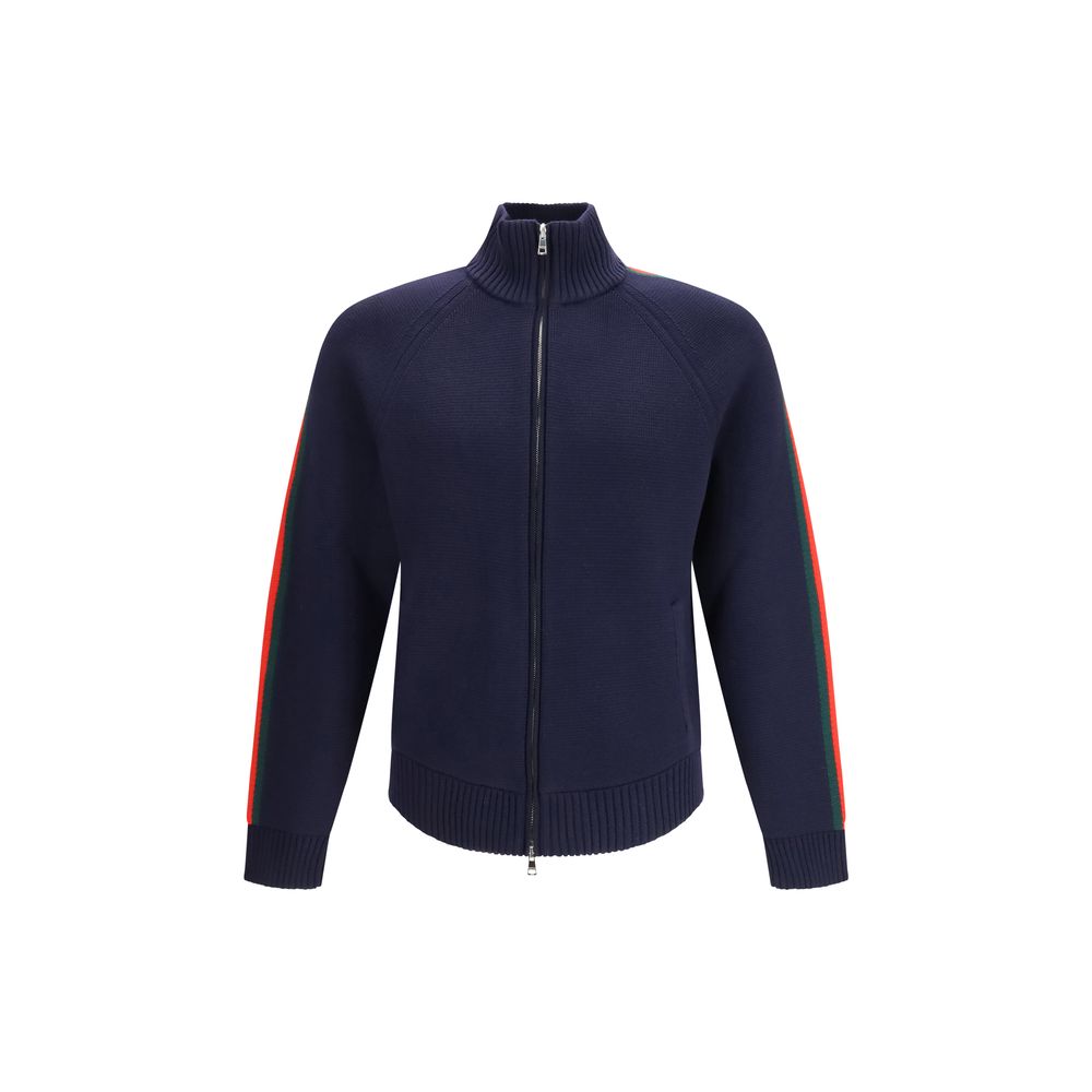 Gucci Blue Wool Trench Coat for Men
