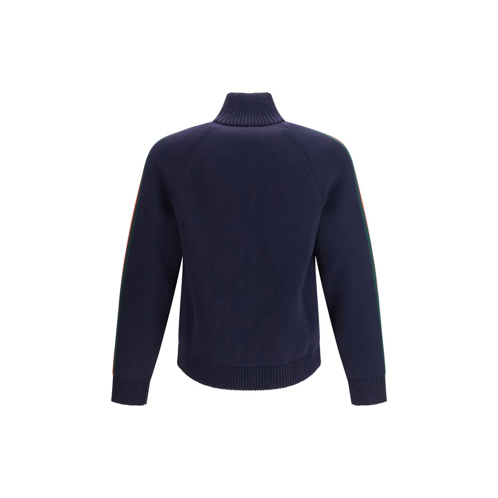 Gucci Blue Wool Trench Coat for Men