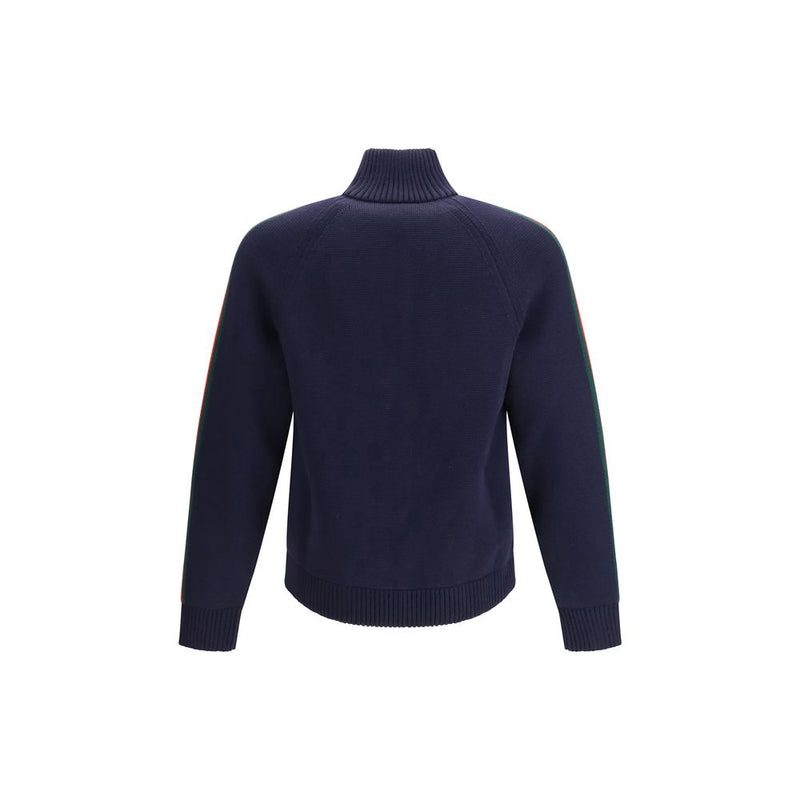 Gucci Blue Wool Trench Coat for Men