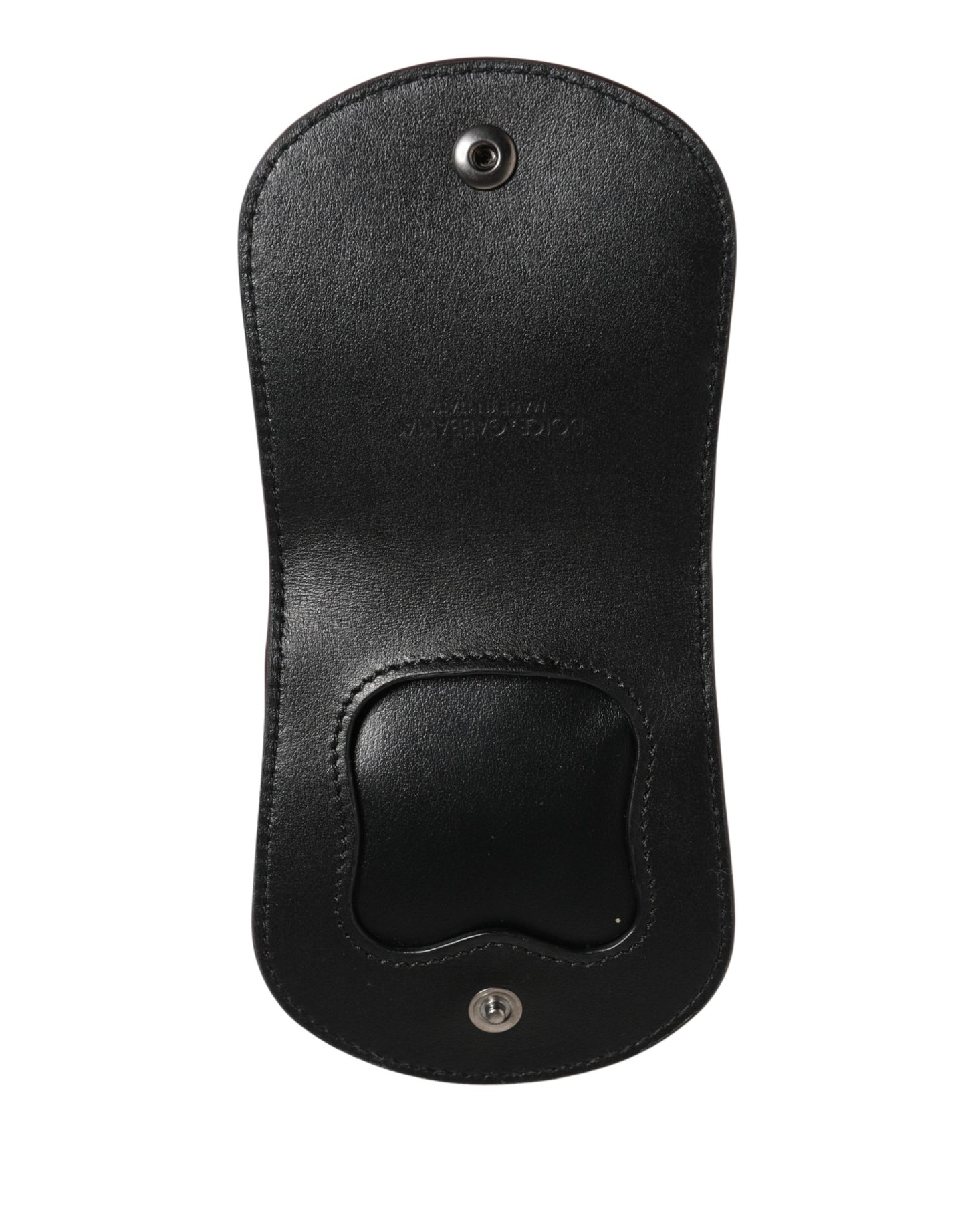 Étui à préservatifs Dolce &amp; Gabbana bordeaux en cuir exotique, format portefeuille