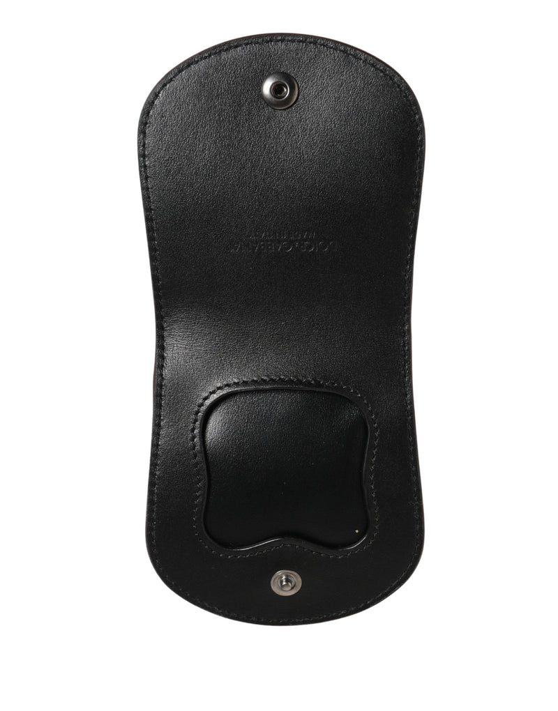 Dolce & Gabbana Bordeauxrode Exotische Huid Condoomhoes Houder Zakportemonnee