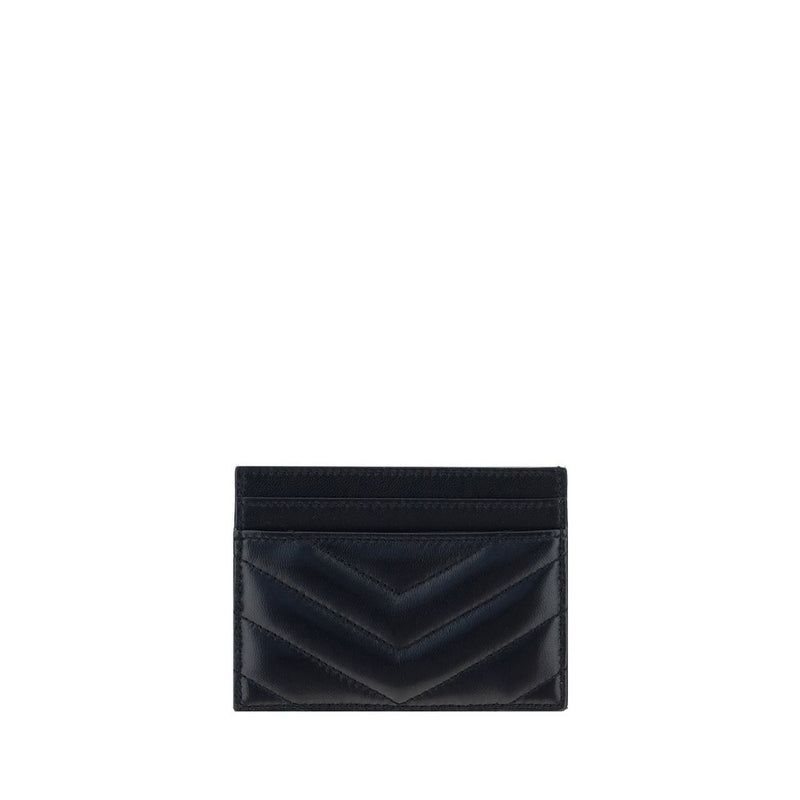 Saint Laurent Black Lambskin Card Holder - Ovis Aries Model