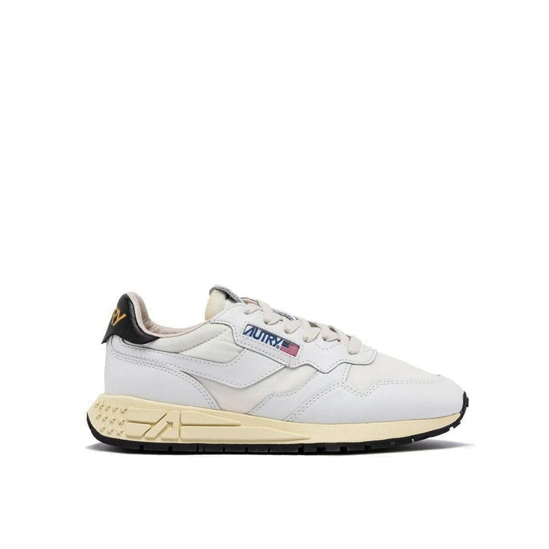 Autry White Fabric Low Top Sneakers for Women - Stylish & Comfortable