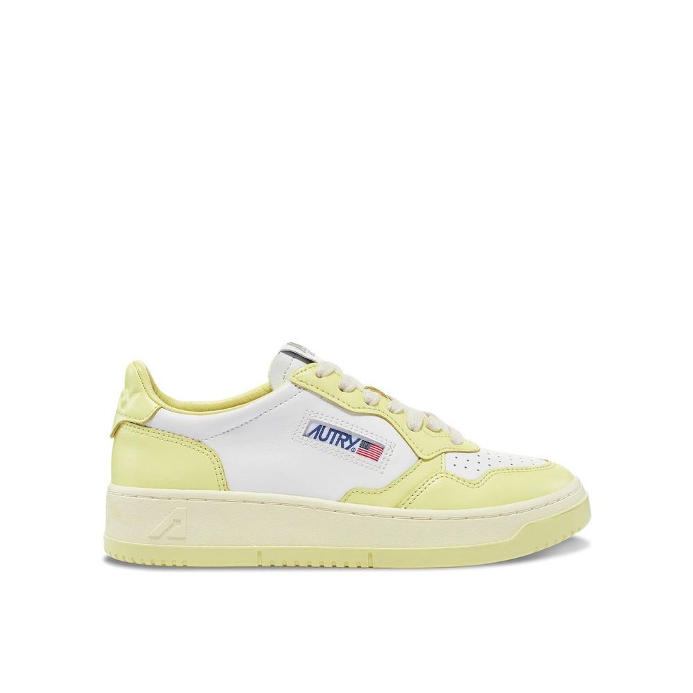 Autry White Leather Low Top Sneakers for Women