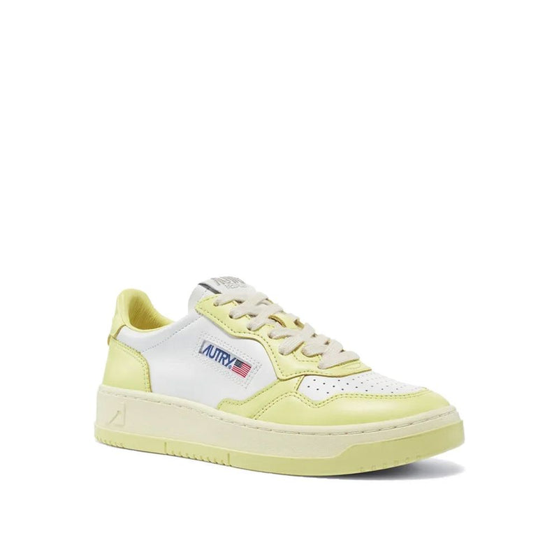 Autry White Leather Low Top Sneakers for Women