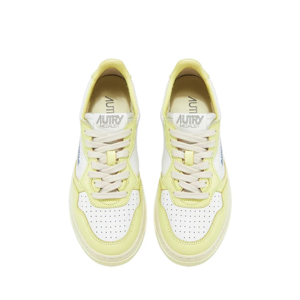 Autry White Leather Low Top Sneakers for Women