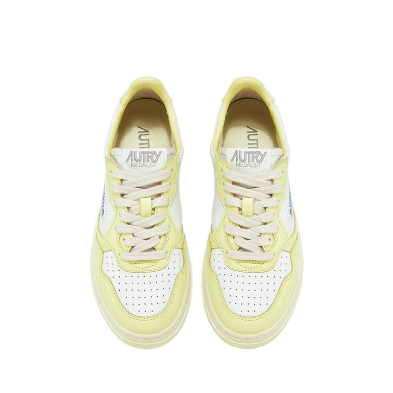 Autry White Leather Low Top Sneakers for Women