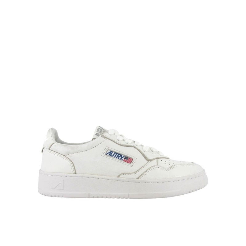 Autry White Leather Low Top Sneakers for Women