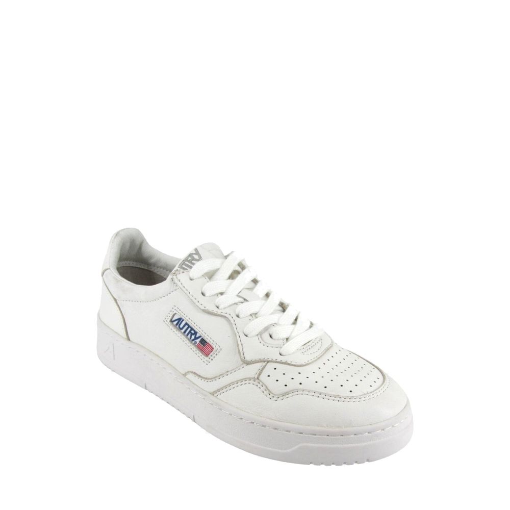 Autry White Leather Low Top Sneakers for Women