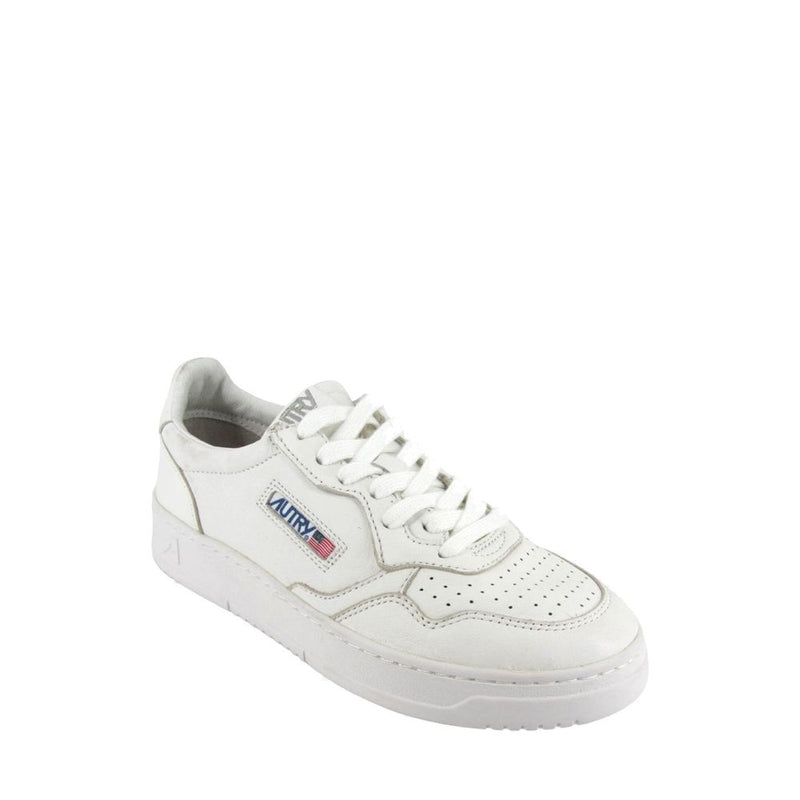 Autry White Leather Low Top Sneakers for Women