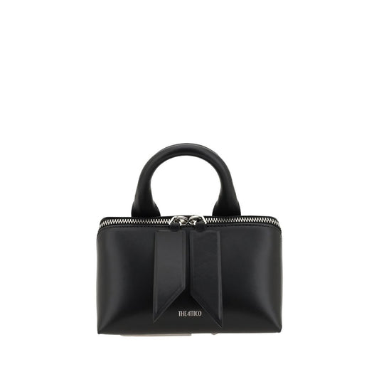 The Attico Black Calf Leather Bos Taurus Shoulder Bag