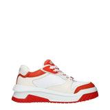 Versace White Leather Athletic Sneakers for Men - Stylish Comfort