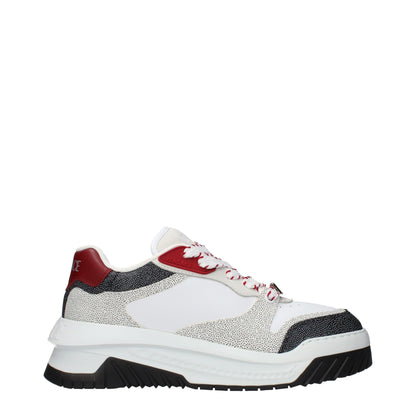 Versace White Leather Chunky Sneakers