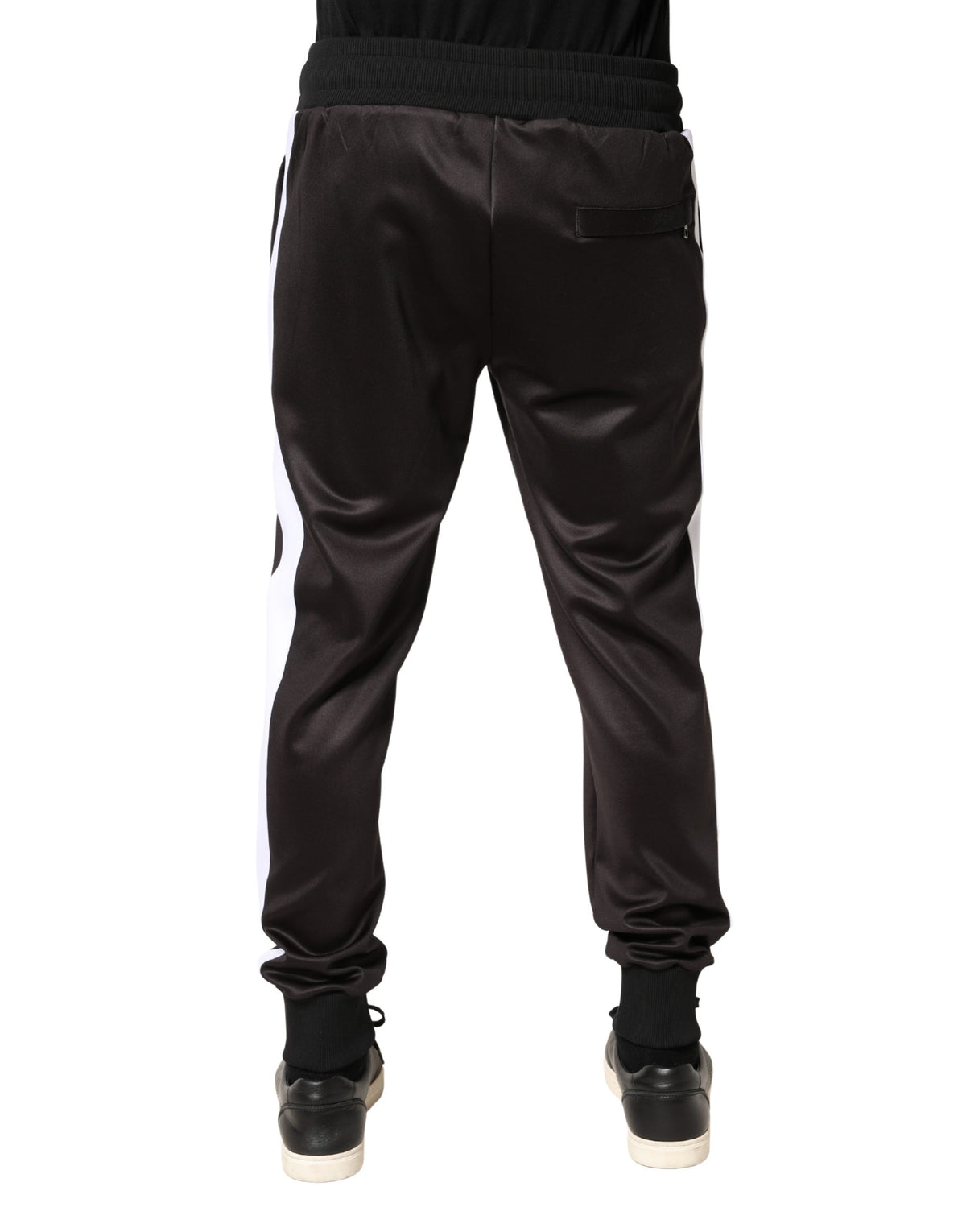 Pantalon de jogging skinny en polyester marron Dolce &amp; Gabbana
