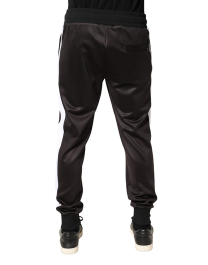 Pantalon de jogging skinny en polyester marron Dolce &amp; Gabbana