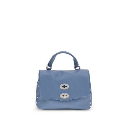 Zanellato Blue Calf Leather Bos Taurus Shoulder Bag