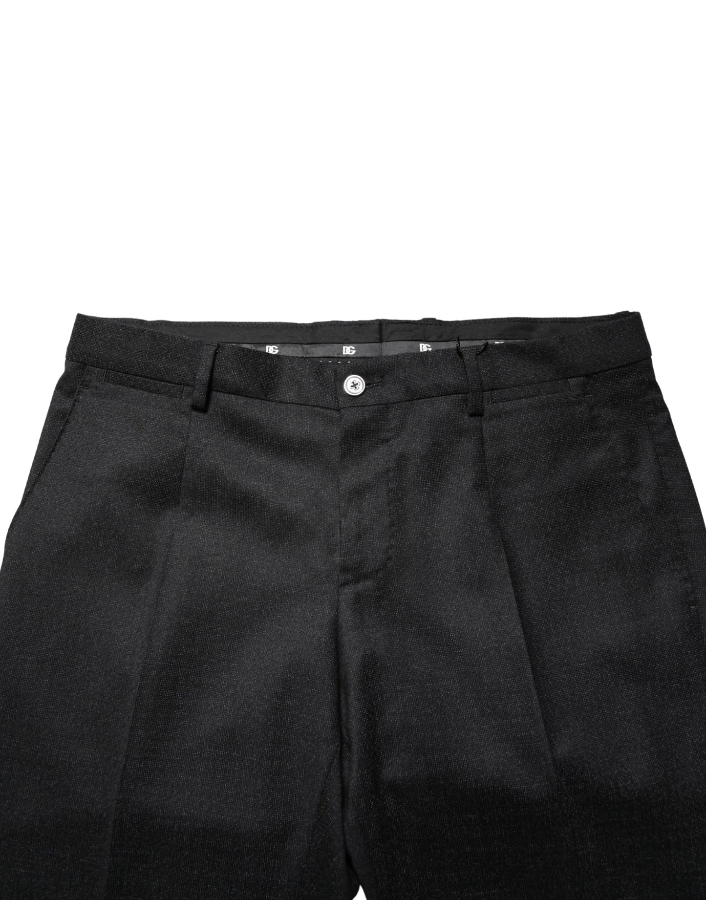 Pantalon habillé slim en laine noire pour homme Dolce &amp; Gabbana