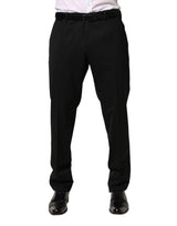 Pantalon habillé slim en laine noire pour homme Dolce &amp; Gabbana