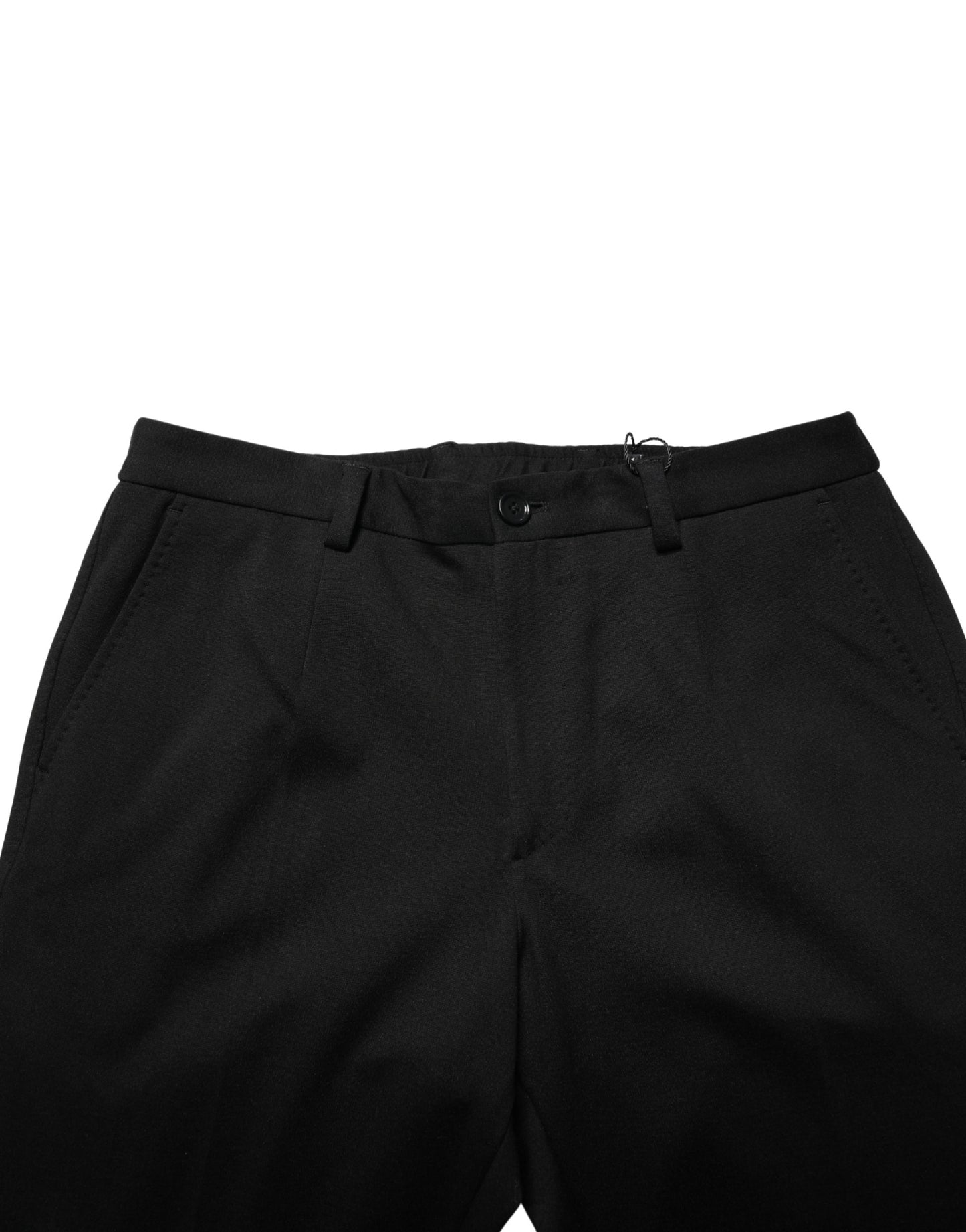 Pantalon habillé slim en laine noire pour homme Dolce &amp; Gabbana