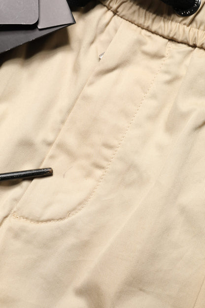 Pantalon de jogging skinny en coton beige Dolce &amp; Gabbana pour homme