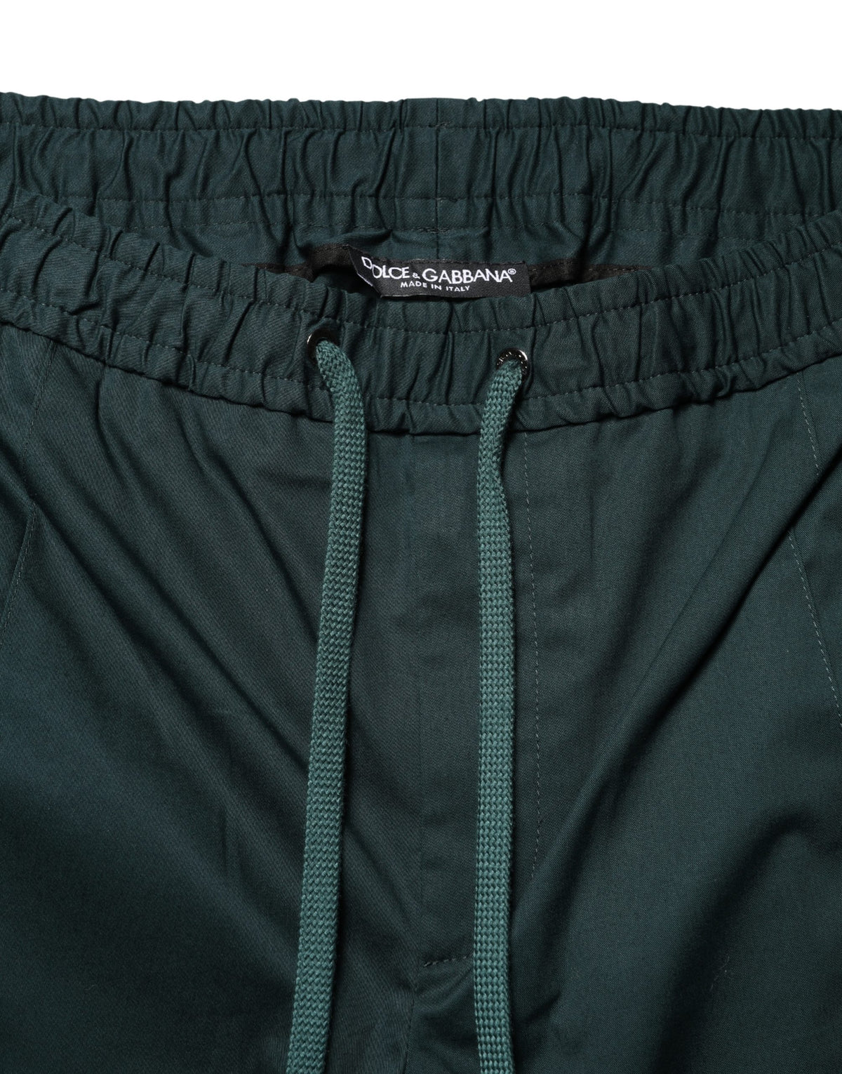 Pantalon de jogging skinny en coton vert Dolce &amp; Gabbana pour homme